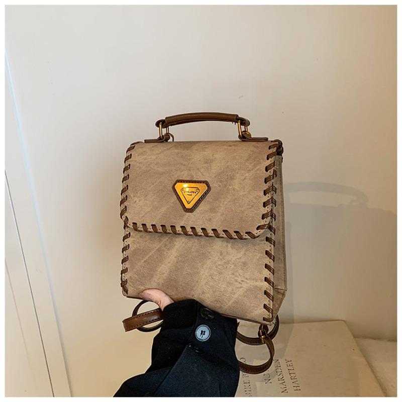 

Винтажный рюкзак в стиле колледжа, женская новая модная сумка, осенне-зимний дорожный рюкзак коричневый