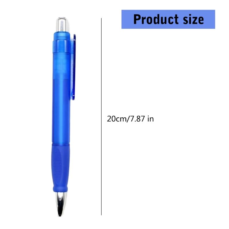 Einziehbarer Kugelschreiber 1,0 mm Schreibstift Dicker Stift Kugelschreiber Schwarze Tinte Druckkugelschreiber für Schüler Lehrer