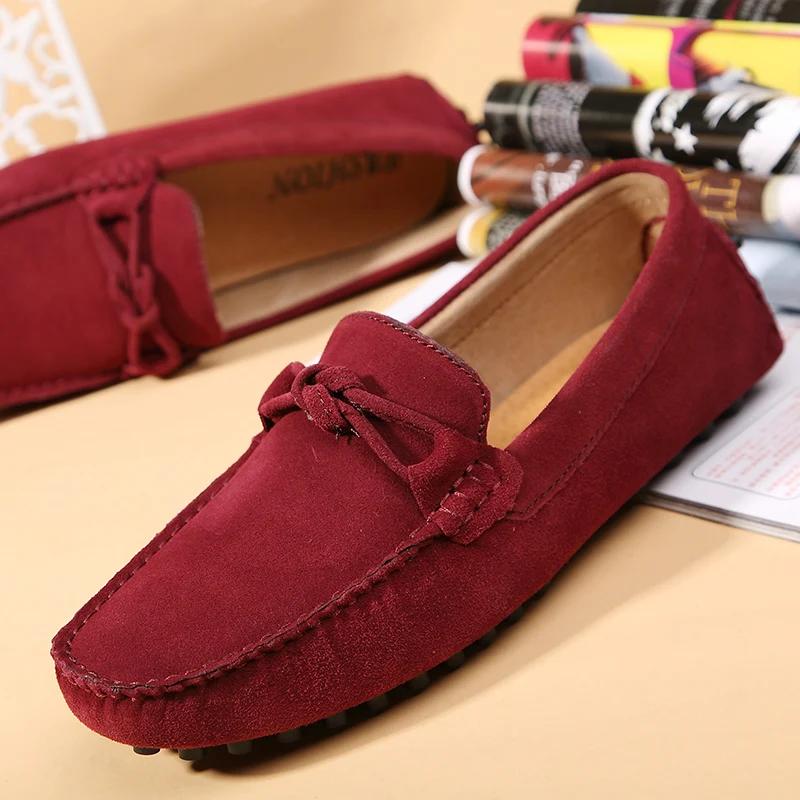 Fashion Men Flats New Fashion Driving Shoes Leisure Walking Casual Moccasins Boat Shoes Suede Leather Shoes Men Loafers Casual Footwear