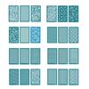 3x/Set Kaninchen Siebdruckschablonen Wiederverwendbar Schneemann Siebdruck-Schablonen-Set Netz-Transfer-Schablonen für DIY Ohrring-Dekoration