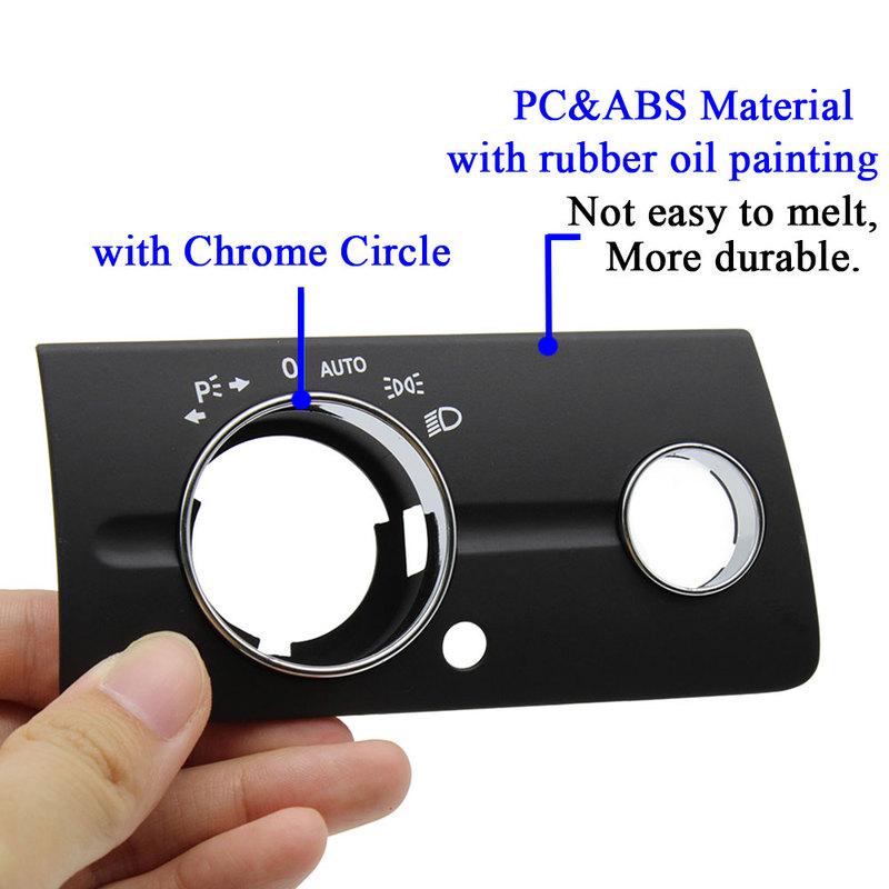 W211 Dashboard Black Beige Headlight Lamp Switch Cover Panel For Mercedes Benz E Class 320 350 550 2003 2004 2005 2006 2007 2008