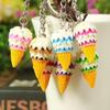 1 Pcs Random Creative Resin Simulation Food Ice Cream Ice Cream Keychain Pendant Gift