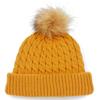 Titleist Men's Cable Knit Pom-Pom Beanie Hat, Marigold