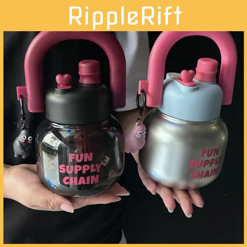 Double Drink 650ml Large Capacity Plastic Thermos Cup Gift Water Fashion Cups