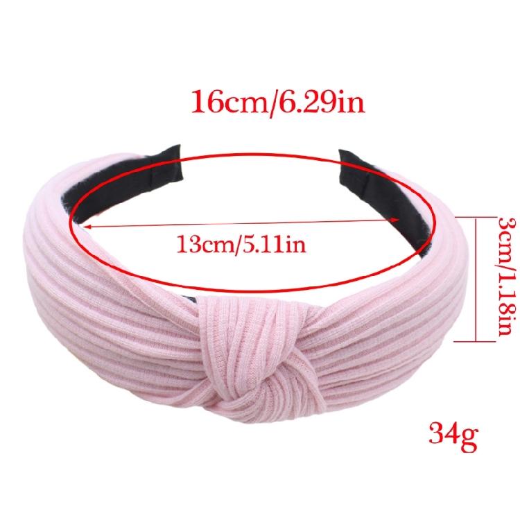 Elegant Knotted Fabric Hairband Women Wide Headband Hair Styling Accessories