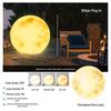 100cm Outdoor Solar Moon Floor Lamp with 3-Color Control