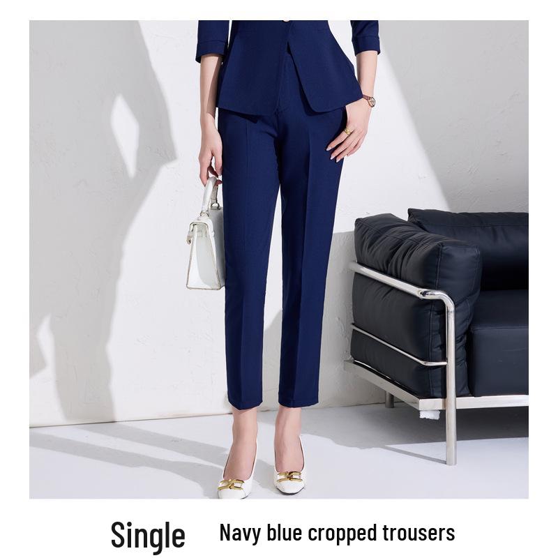 

Женский профессиональный блейзер с рукавами семь восьмых - Приталенный, на одной пуговице, формальная рабочая одежда для весны/лета M