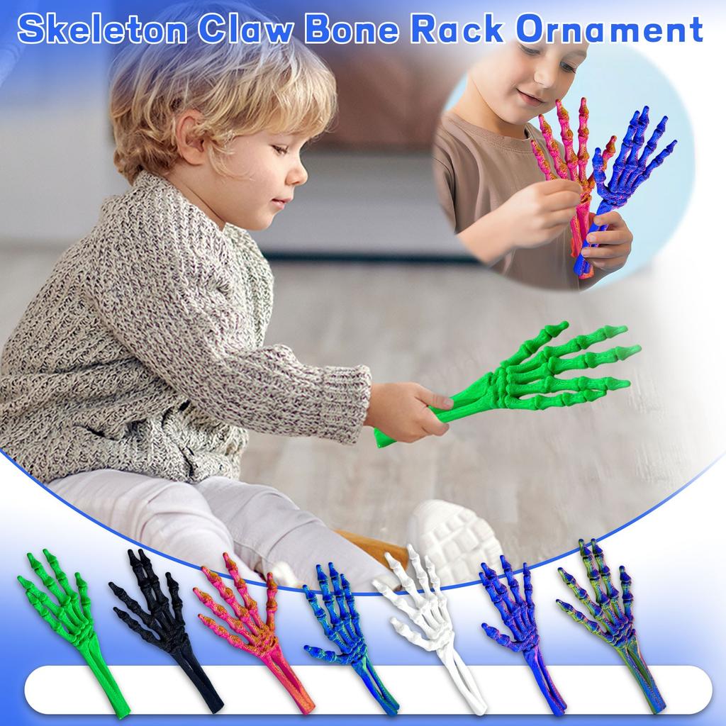 Hand Skeleton Ornament Festival Horror Decoration Props 3d Printed Toys