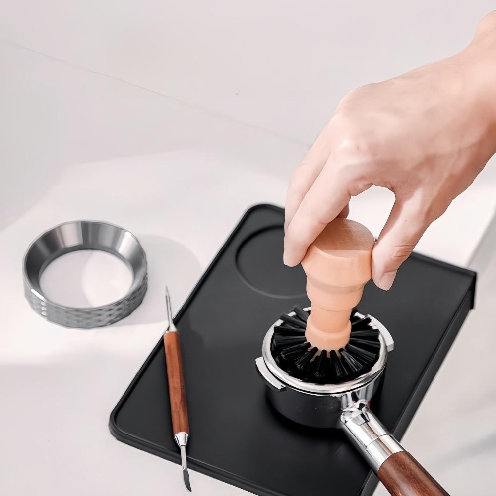 Coffee Machine Handle Cleaning Brush Wooden Handle Home Barista High Quality Durable Easy Clean Professional Coffee Accessories