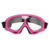 Ski Goggles PC Transparent Lenses UV Protection Windproof Adjustable Headband Snowboard Glasses for Men Women Pink Frame