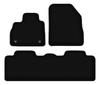 BASIC schwarze Velours-Fußmatten für: Renault Espace V Minivan (2015-)
