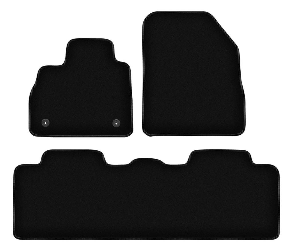 BASIC schwarze Velours-Fußmatten für: Renault Espace V Minivan (2015-)