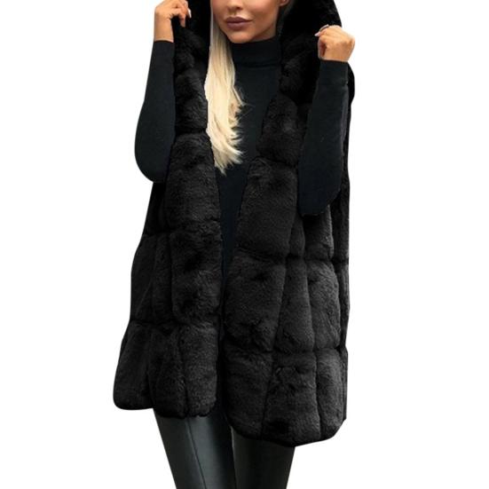 plus size fur vest