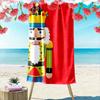 Regal Nutcracker Artistry Print Beach Towel, Quick Drying, Suitable for Travel, Outdoor Sports, Jogging, the Beach and Swimming, Gift
