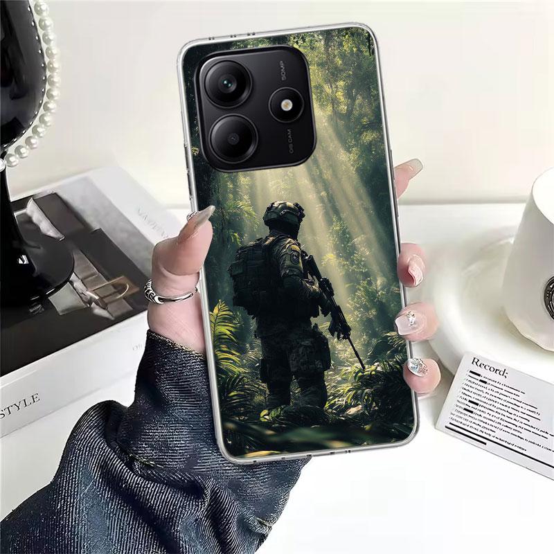 Military Army Special Forces Soft Phone Case For Xiaomi Redmi Note 15 14 14S 13 12 Pro Plus 12S 11 11S 11E 10 10S 11T 5G Fundas