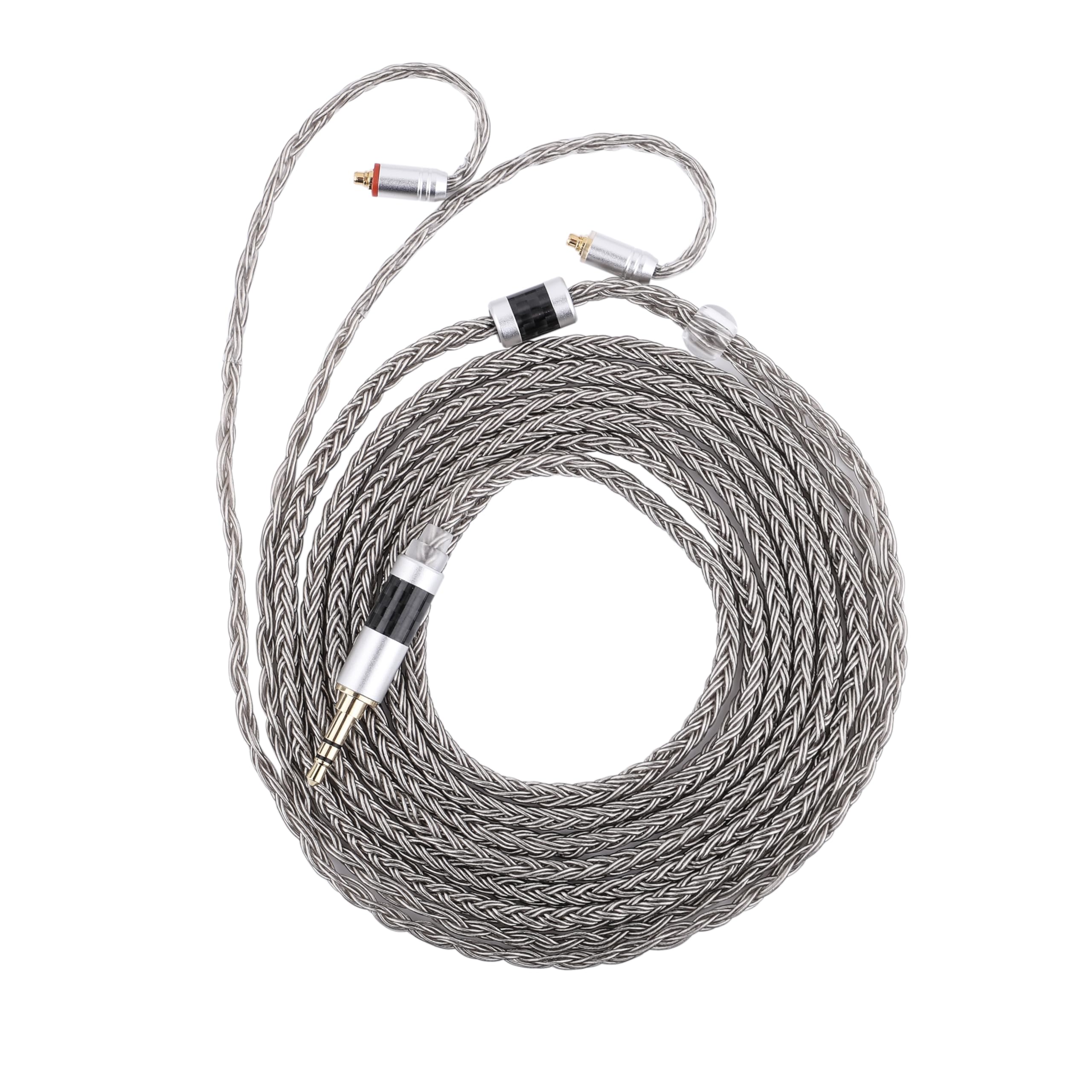 

Linsoul TRIPOWIN Zonie 32AWG 16-core Silver-plated Cable for SPC Earphones, Versatile Options for an Upgraded Music Experience, 2-meter Length,