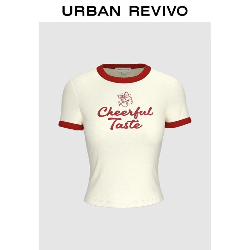 

UR 2025 Fall Women s American Style Slim Fit Cropped T-Shirt M