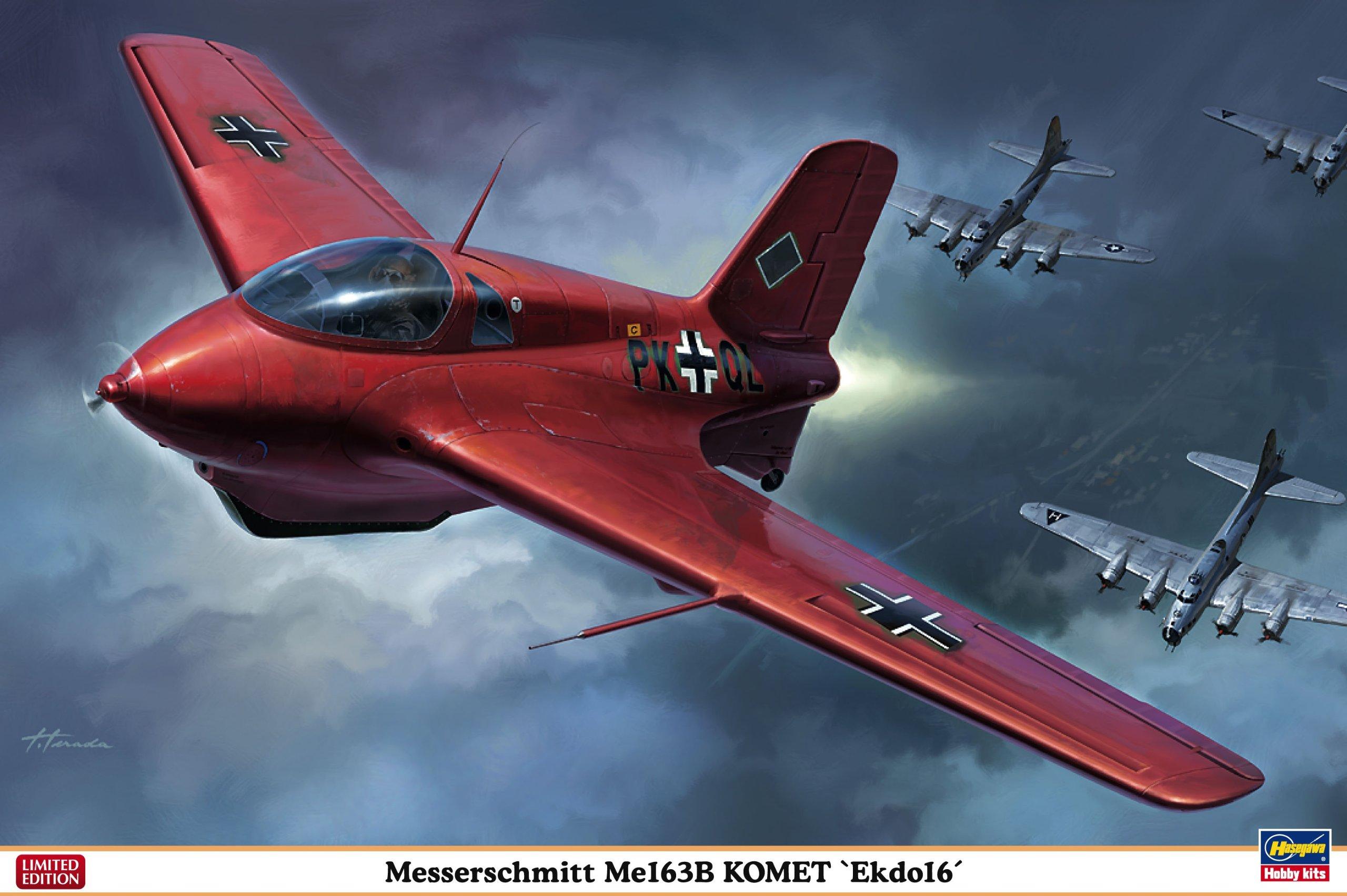 Hasegawa Messerschmitt Me 163B Komet 16-я Экспериментальная Эскадрилья 1/32