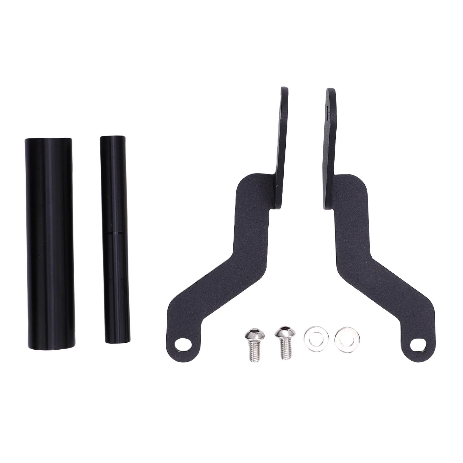 Motorcycle GPS Navigation Bar Mount Bracket Enhanced Safety  Shockproof GPS Phone Bar Extension Holder for Upgrading чёрный
