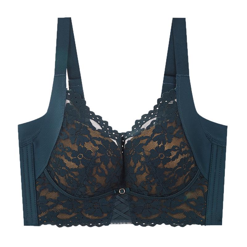 

Women s Lace Wireless Adjustable Bra - Comfortable, Breathable, Supportive with Five-Row Hook-and-Eye Closure 75B