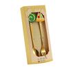 Stainless Steel Spoon And Fork Set Creative Round Head Spoon Cartoon Dessert Utensils Dishwasher Safe Cutlery for Gifts And Parties