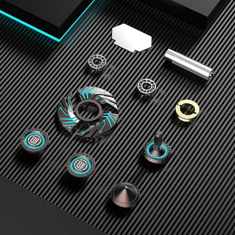 Alloy Metal Fidget Spinner Luminous Spinning Tip Top Antistresse Relieve Stress Reducing Toys Stress Reducing Toys Anxiety Kids