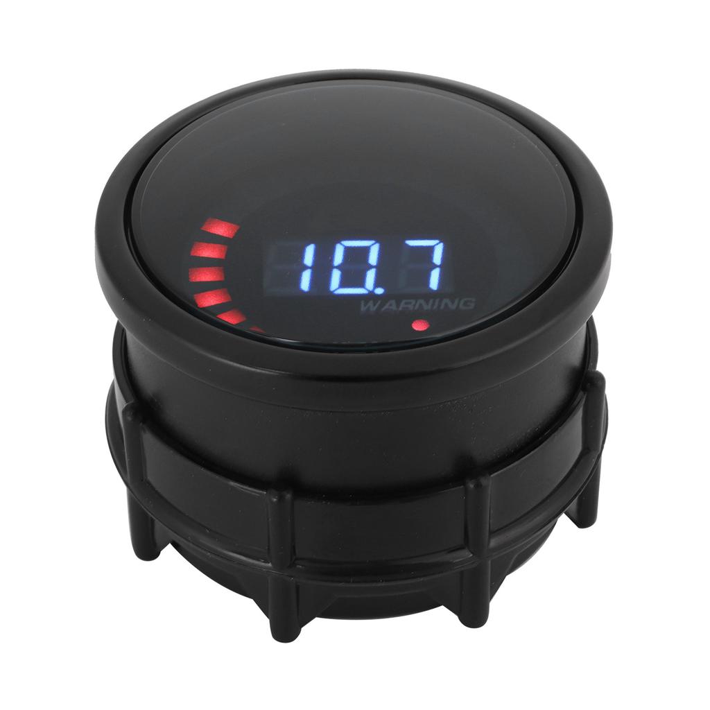 Universal Voltmeter Gauge Voltage Meter LED Digital Display 52mm Dia for 12V Auto