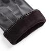 Nanjiren Men's Winter Touchscreen Leather Gloves