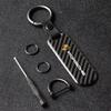 Carbon Fiber Car Keychain Key Ring Anti-Loss Keyring For Porsche Panamera Cayenne 911 718 Taycan Macan Carrera-GT 944 918-Spyder