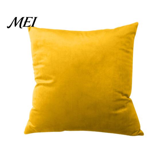 Plush Velvet Throw Pillowcase Solid Color Pillow Cover, Soft Case, 17.7x17.7 Inch Smooth Cushion Cover for Sofa, Bed, Office, Cozy Home Decor Luster