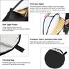   5 in 1 Light Reflectors with Translucent Silver Gold White and Black Collapsible Multi Portable Reflector for Photography