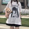 Harajuku Anime Frauen T Shirt Lose Übergroßen T Shirt Weibliche Kleidung Sommer Grafik Top für Cartoon T Shirt Japanische Streetwear