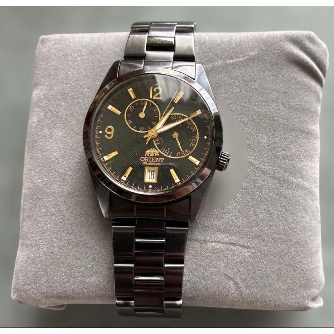 ORIENT automatic watch black stainless steel black gold