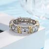 Fashion Cubic Zirconia Delicate Women Weight Loss Ring Couple Health Care Jewelry Cross Geometric CZ Dancing Party Wedding Rings