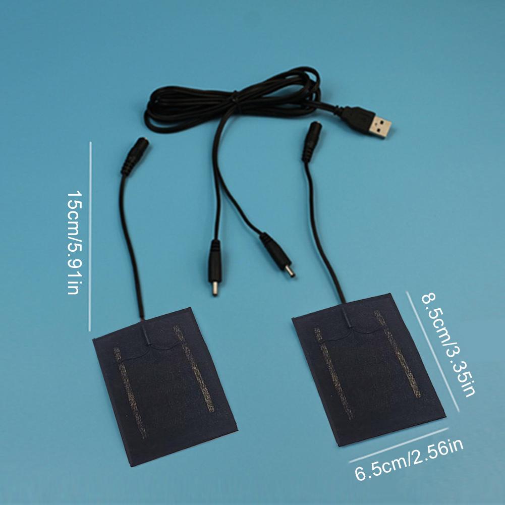 USB Heating Pad USB Heater Sheet Foldable 2 In 1 Cloth Heater Multi-Function Warming Heating Pad for Gloves Socks Clothes