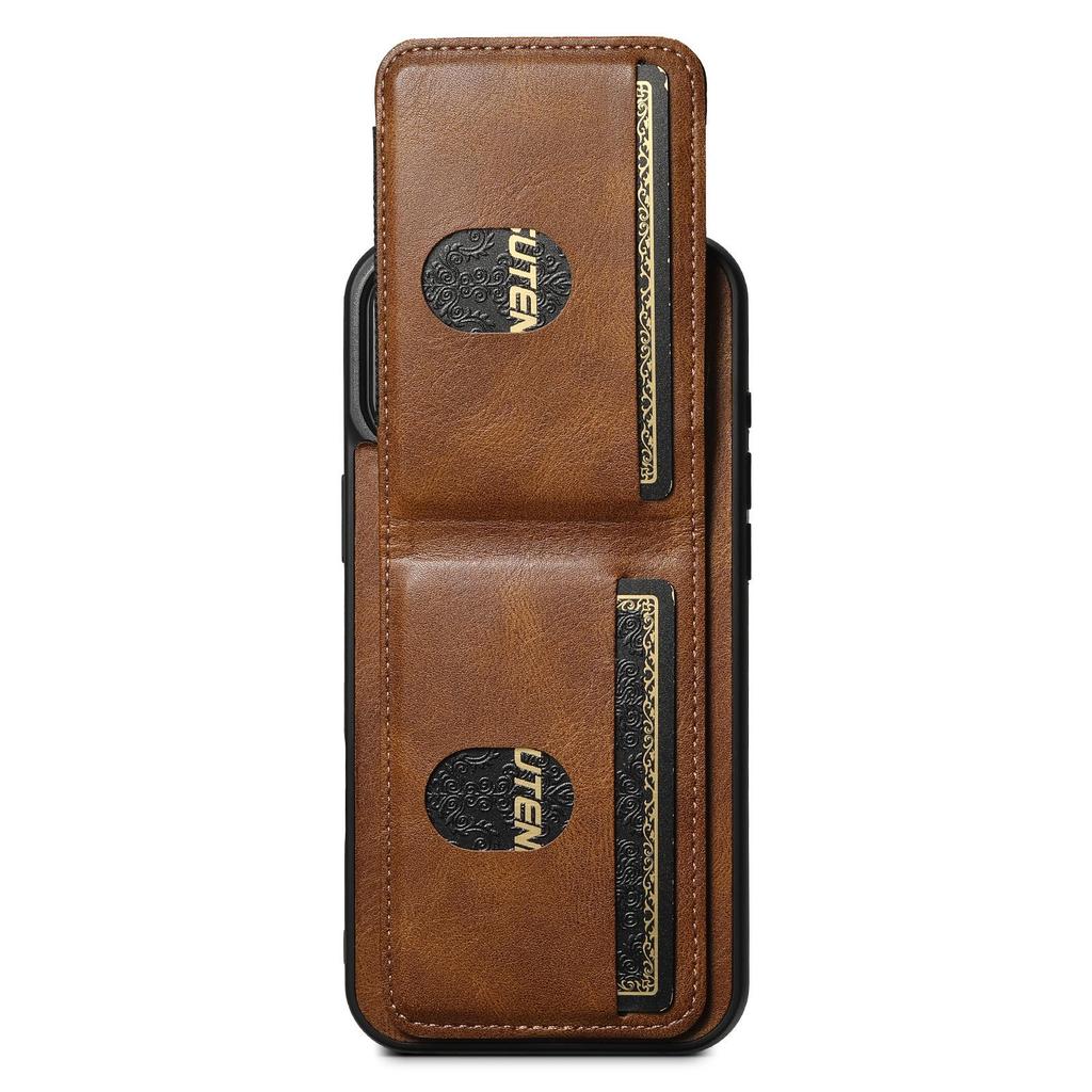Universal Leather Phone Case with Card Holder & Stand for Apple, Google, Samsung