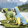 Großer Hund Dinosaurier Regenmantel Golden Retriever Vierbeinige Wasserdichte Kleidung Haustier Sommer All-Inclusive Mit Schwanz Stereo Regen Poncho