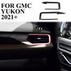 Carbon Fiber Style Dashboard Side Air Vent Outlet Cover Trim For GMC Yukon XL