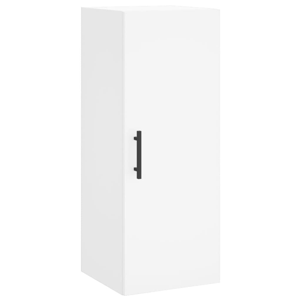 Vidaxl Tall Cabinet, White, 34.5X34X180 Cm, Wood-Based Material