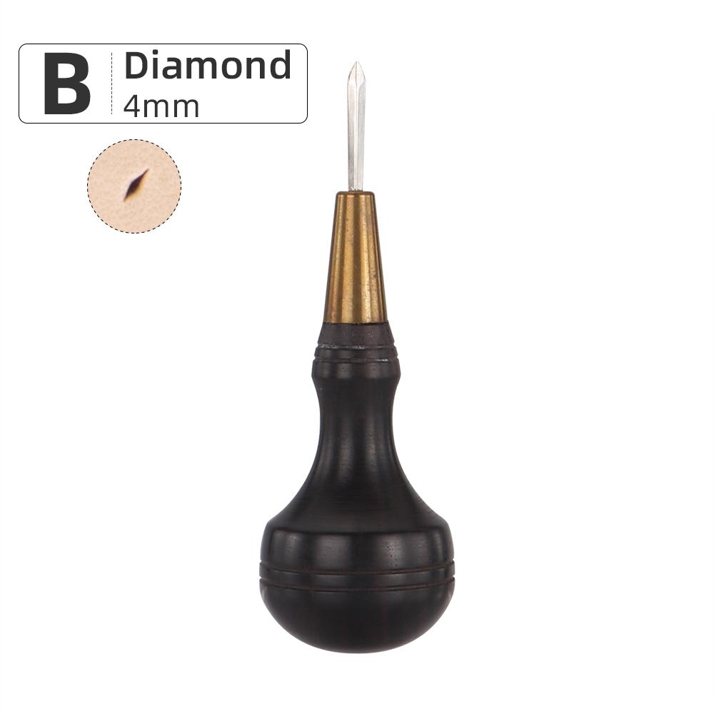 1pcs Leather Hole Punching Awl, Leather Sewing Stitching Hole Cutting Tool, Manual Leather Punch Carving Handicraft Tool