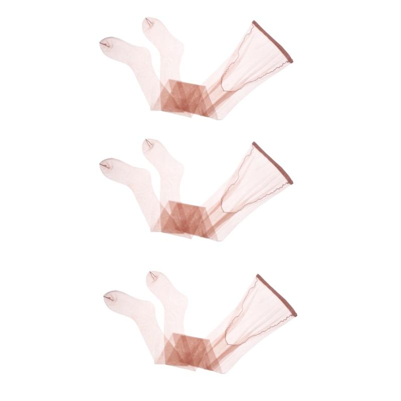 1/3 Pairs Ultra-Thin Nylon Pantyhose One Line Crotch Elastic Women Tights 0D Silky Touch Reinforced Toes Transparent Stockings