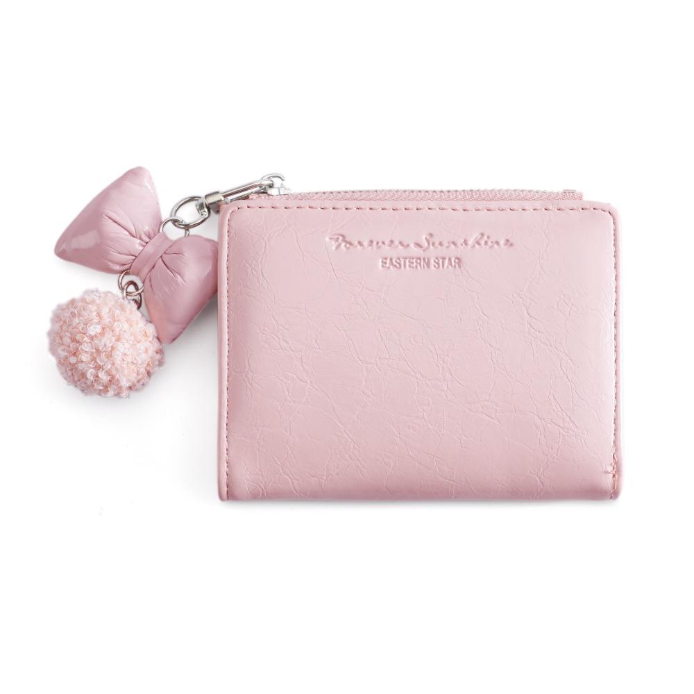 Korean Style Card Bag Bow Pendant Coin Pouch Retro PU Leather Card Holder Card Storage Bag