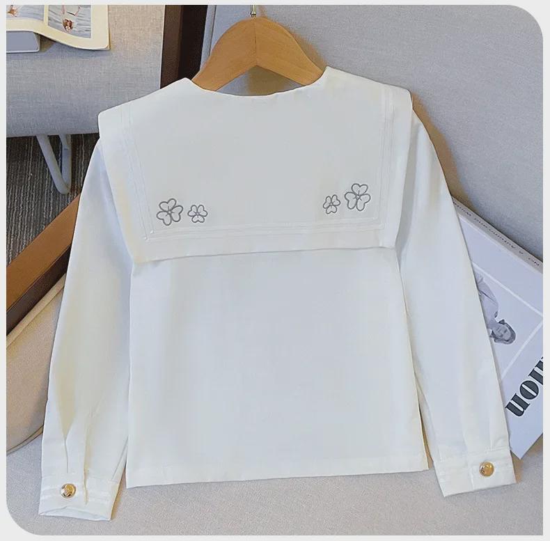 Mädchen Langarm JK Karorock Zweiteiliges Set - College-Stil