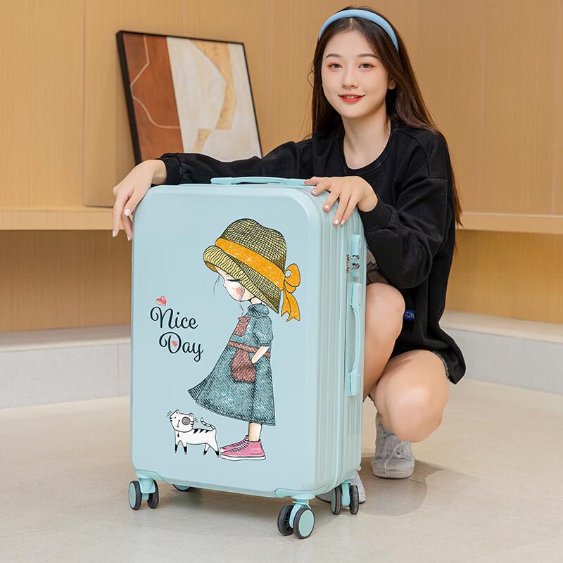 PACKAGE FASHION Women s Stylish Spinner Luggage with Cup Holder 20 inch