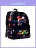Super Mario Cartoon Backpack With Waterproof Material For School And Daily Use