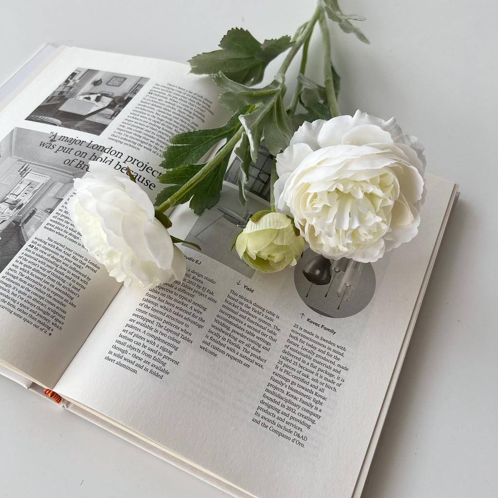 Pall Paeonia Lactiflora Fake Flower Bouquet Used Flocking For Wedding Decor