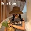 Summer Elegant Dome Straw Hats Women Girl 13cm/8.5cm 2 Sizes Solid Color Beach Sun Hat Foldable Portable Travel Holiday Panama