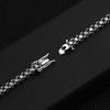 KNOBSPIN 3mm 4mm Black Moissanite Tennis Bracelet Full Diamond GRA 925 Silver Plated Hiphop Bracelets for Women Man