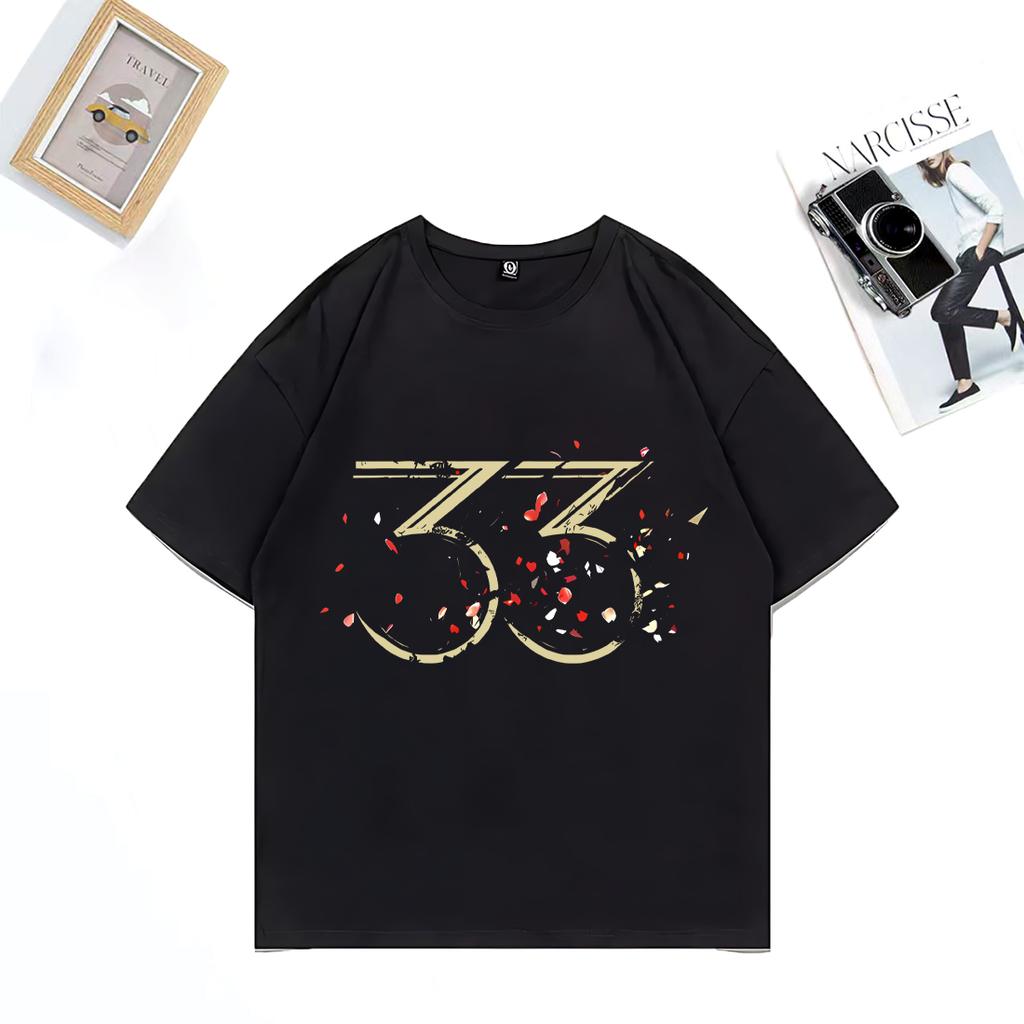 2025 Summer Expedition 33 Merch 100 Pure Cotton Printed Tshirt Fashion Couples Casual Unisex Short Sleeve Vintage Clothes Y2k