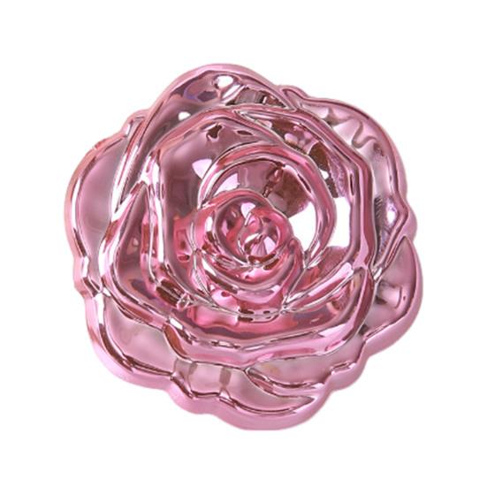 Yousheng 3D Rose Double-sided Mirror Portable Travel Mini Foldable Makeup Mirror Women Girls Vintage Pocket-sized Handheld Vanity Mirror